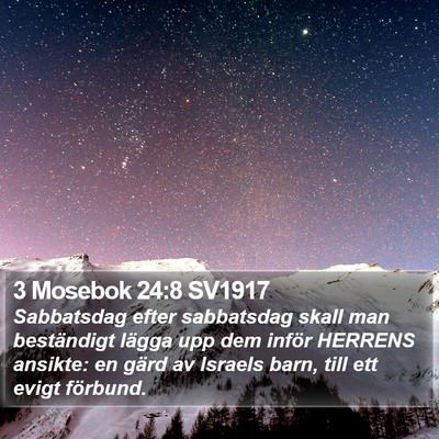 3 Mosebok 24:8 SV1917 Bible Verse Image