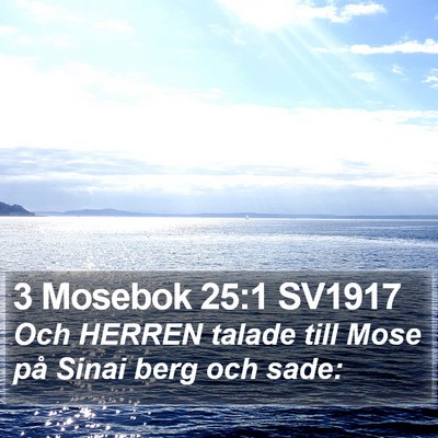3 Mosebok 25:1 SV1917 Bible Verse Image