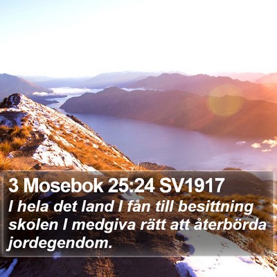 3 Mosebok 25:24 SV1917 Bible Verse Image