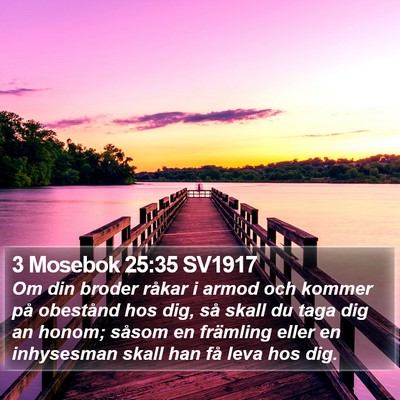 3 Mosebok 25:35 SV1917 Bible Verse Image