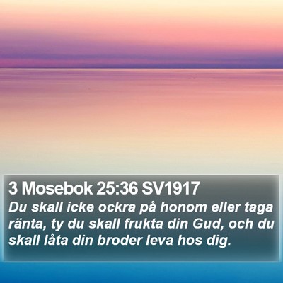 3 Mosebok 25:36 SV1917 Bible Verse Image