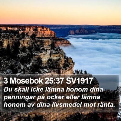 3 Mosebok 25:37 SV1917 Bible Verse Image
