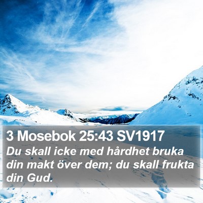 3 Mosebok 25:43 SV1917 Bible Verse Image