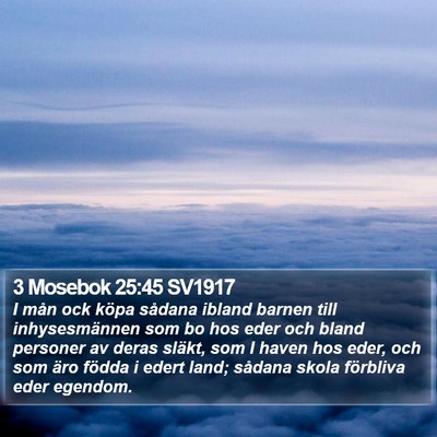 3 Mosebok 25:45 SV1917 Bible Verse Image