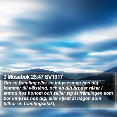 3 Mosebok 25:47 SV1917 Bible Verse Image