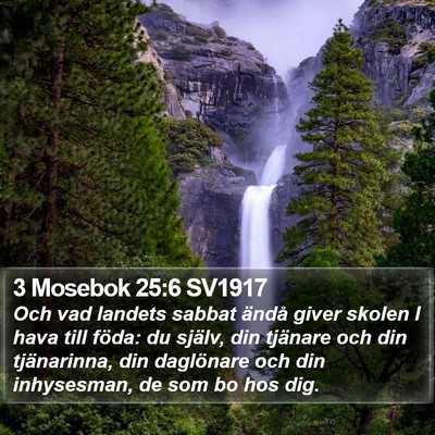 3 Mosebok 25:6 SV1917 Bible Verse Image