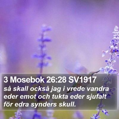 3 Mosebok 26:28 SV1917 Bible Verse Image