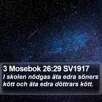 3 Mosebok 26:29 SV1917 Bible Verse Image