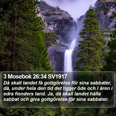 3 Mosebok 26:34 SV1917 Bible Verse Image