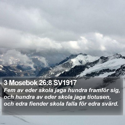 3 Mosebok 26:8 SV1917 Bible Verse Image