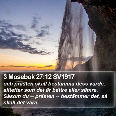 3 Mosebok 27:12 SV1917 Bible Verse Image