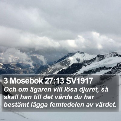3 Mosebok 27:13 SV1917 Bible Verse Image