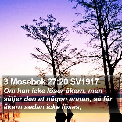 3 Mosebok 27:20 SV1917 Bible Verse Image