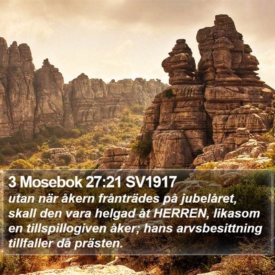 3 Mosebok 27:21 SV1917 Bible Verse Image