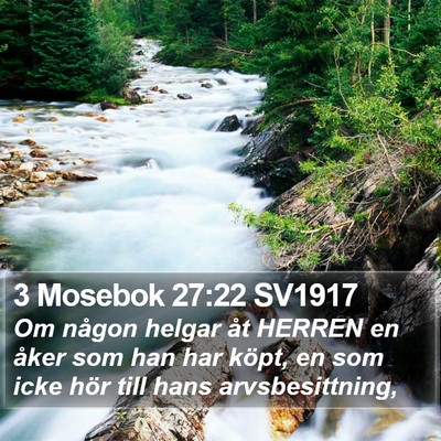 3 Mosebok 27:22 SV1917 Bible Verse Image