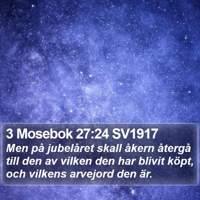 3 Mosebok 27:24 SV1917 Bible Verse Image