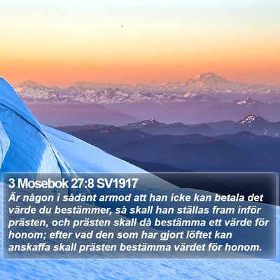 3 Mosebok 27:8 SV1917 Bible Verse Image