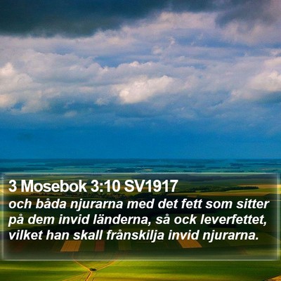 3 Mosebok 3:10 SV1917 Bible Verse Image