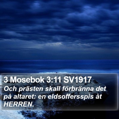 3 Mosebok 3:11 SV1917 Bible Verse Image