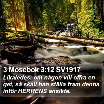 3 Mosebok 3:12 SV1917 Bible Verse Image