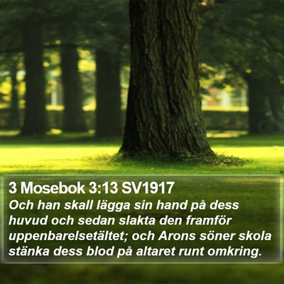 3 Mosebok 3:13 SV1917 Bible Verse Image
