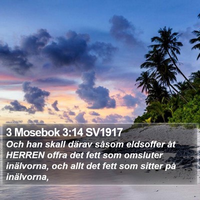 3 Mosebok 3:14 SV1917 Bible Verse Image