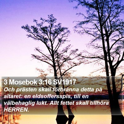 3 Mosebok 3:16 SV1917 Bible Verse Image
