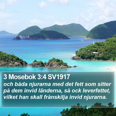3 Mosebok 3:4 SV1917 Bible Verse Image