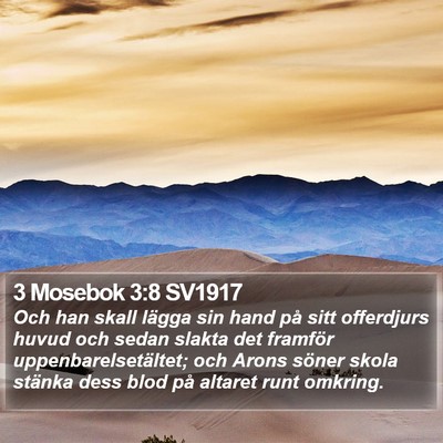 3 Mosebok 3:8 SV1917 Bible Verse Image
