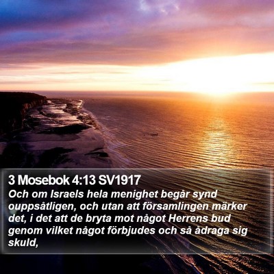 3 Mosebok 4:13 SV1917 Bible Verse Image