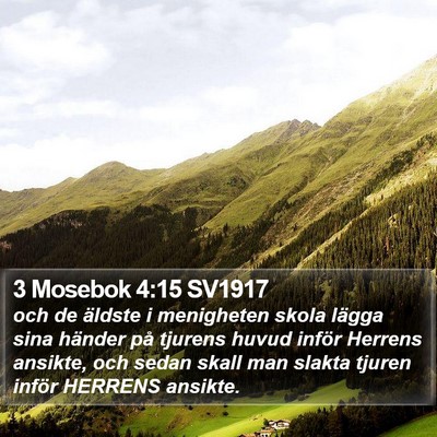3 Mosebok 4:15 SV1917 Bible Verse Image