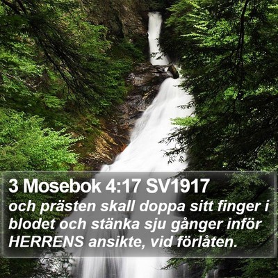 3 Mosebok 4:17 SV1917 Bible Verse Image