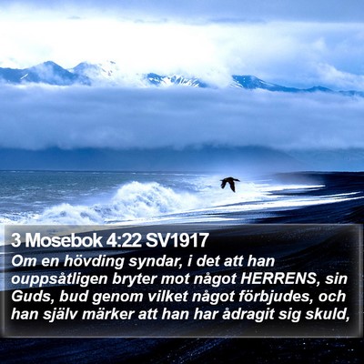 3 Mosebok 4:22 SV1917 Bible Verse Image