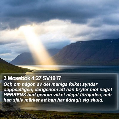 3 Mosebok 4:27 SV1917 Bible Verse Image