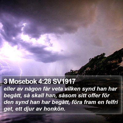 3 Mosebok 4:28 SV1917 Bible Verse Image