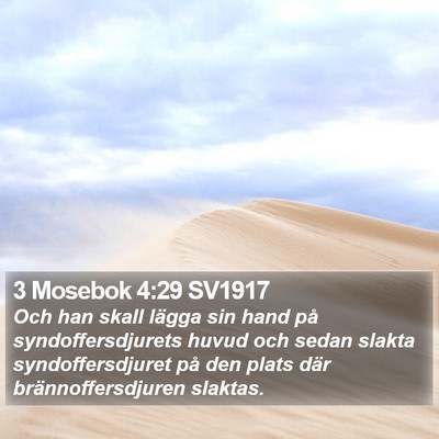 3 Mosebok 4:29 SV1917 Bible Verse Image