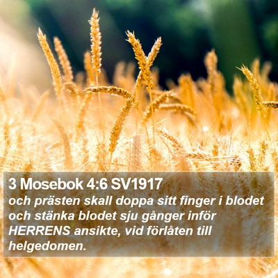 3 Mosebok 4:6 SV1917 Bible Verse Image