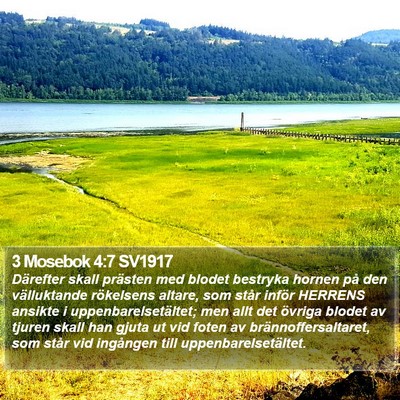 3 Mosebok 4:7 SV1917 Bible Verse Image