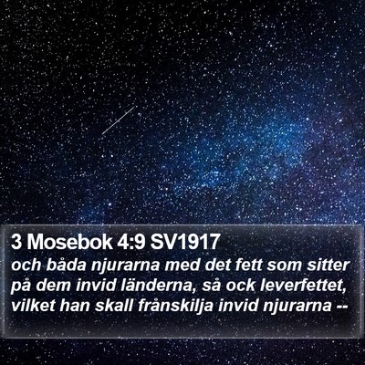 3 Mosebok 4:9 SV1917 Bible Verse Image