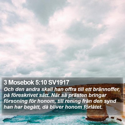 3 Mosebok 5:10 SV1917 Bible Verse Image