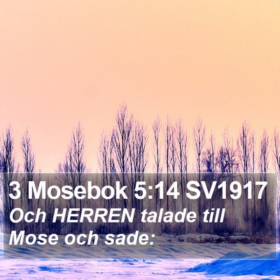 3 Mosebok 5:14 SV1917 Bible Verse Image
