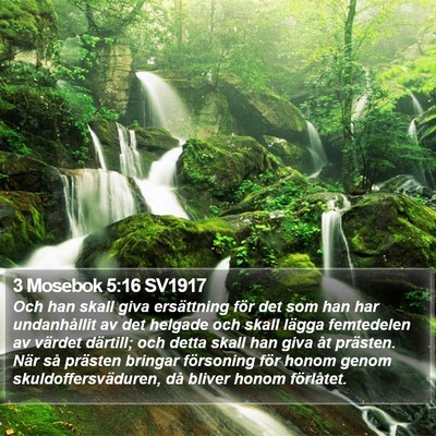 3 Mosebok 5:16 SV1917 Bible Verse Image