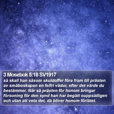 3 Mosebok 5:18 SV1917 Bible Verse Image
