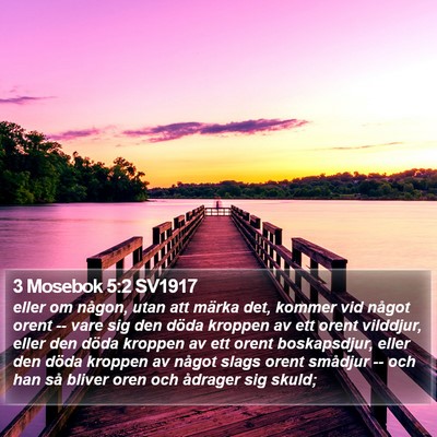 3 Mosebok 5:2 SV1917 Bible Verse Image