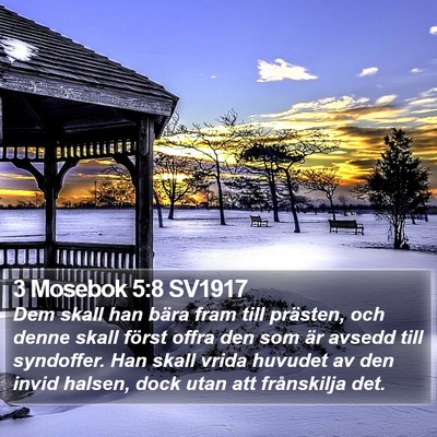 3 Mosebok 5:8 SV1917 Bible Verse Image