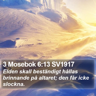 3 Mosebok 6:13 SV1917 Bible Verse Image