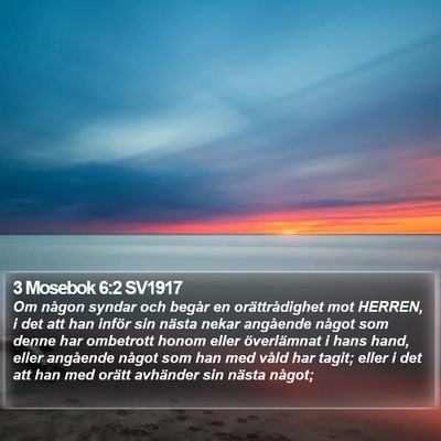 3 Mosebok 6:2 SV1917 Bible Verse Image