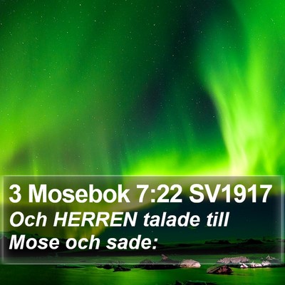 3 Mosebok 7:22 SV1917 Bible Verse Image