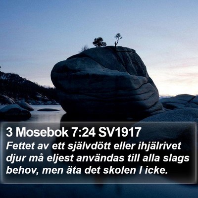 3 Mosebok 7:24 SV1917 Bible Verse Image