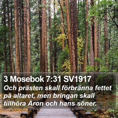3 Mosebok 7:31 SV1917 Bible Verse Image